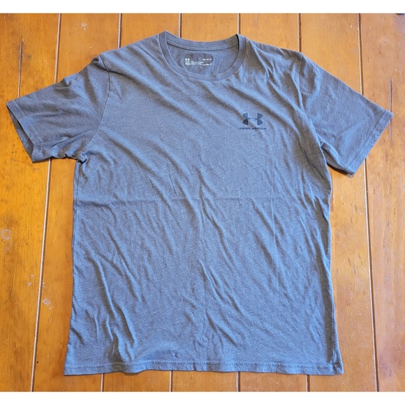 Under Armour Mens T Shirt Gray Short Sleeve Crew Neck Activewear Tee - Picture 1 of 1